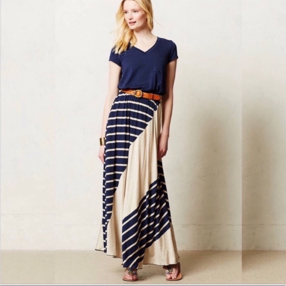 Anthro Everleigh strips maxi. - Picture 1 of 1